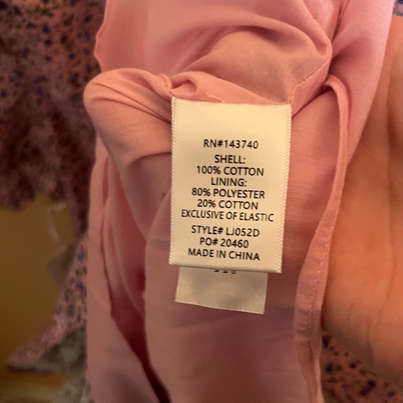 NWT Hyacinth House Tuckernuck Lilac Floral Zip Front Ellie Mini Dress - Picture 9 of 10